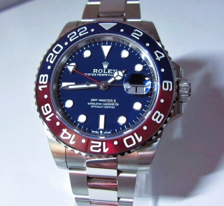 Rolex Gmt-master Ii Neu 126719 Blro 18k Wei Gold Lc 100
