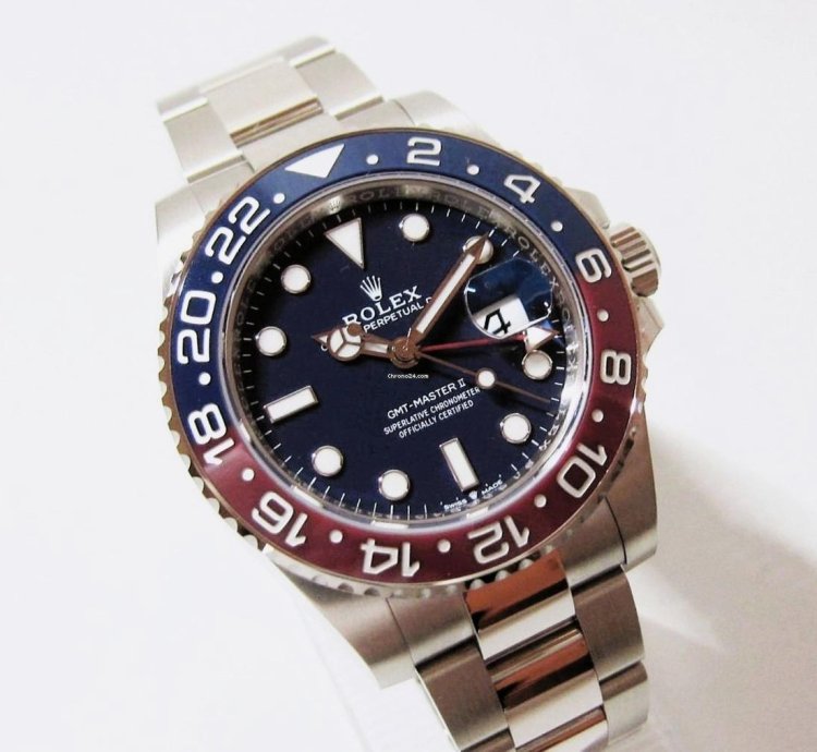 Rolex Gmt-master Ii Neu 126719 Blro 18k Wei Gold Lc 100