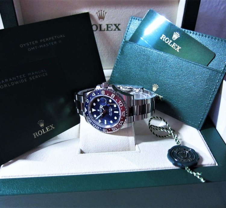 Rolex Gmt-master Ii Neu 126719 Blro 18k Wei Gold Lc 100