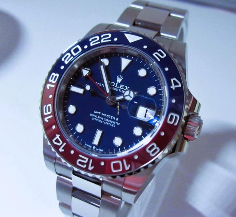 Rolex Gmt-master Ii Neu 126719 Blro 18k Wei Gold Lc 100