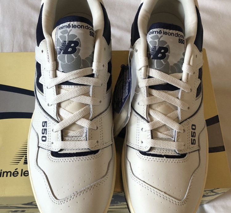 New Balance Aim Leon Dore 550 White Navy