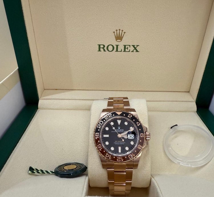 Rolex Gmt-master Ii New 2022 Rootbeer Full Rose Gold
