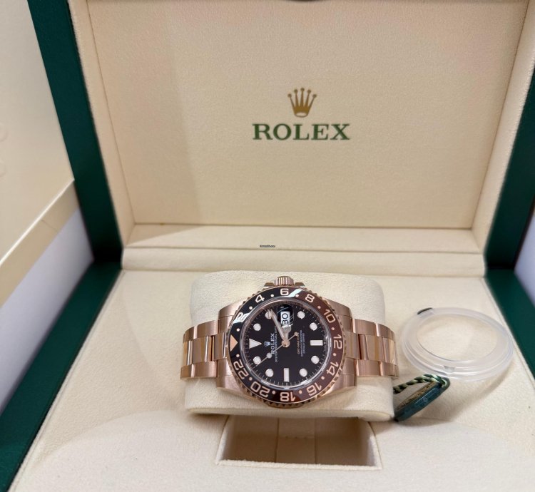 Rolex Gmt-master Ii New 2022 Rootbeer Full Rose Gold