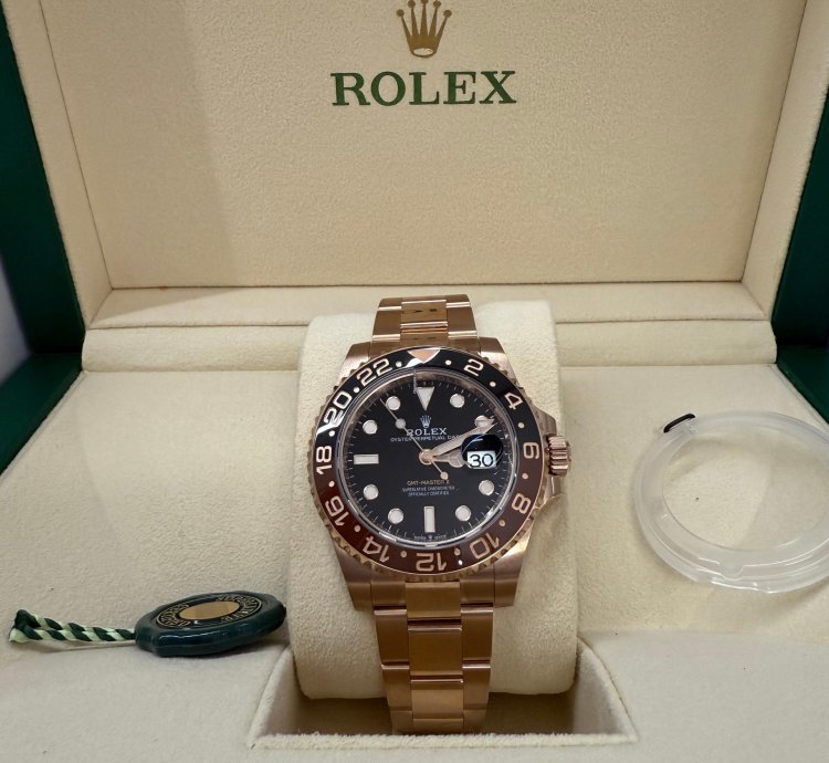 Rolex Gmt-master Ii New 2022 Rootbeer Full Rose Gold