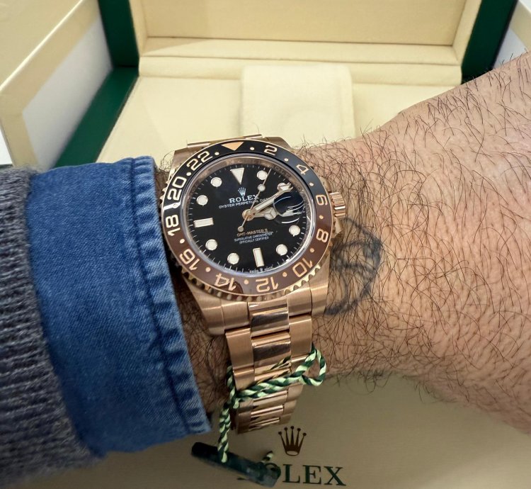 Rolex Gmt-master Ii New 2022 Rootbeer Full Rose Gold