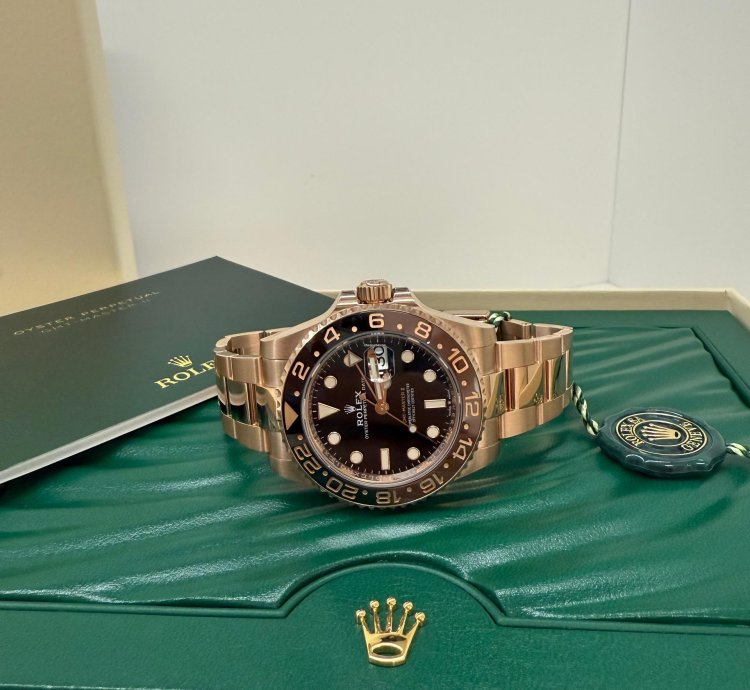 Rolex Gmt-master Ii New 2022 Rootbeer Full Rose Gold