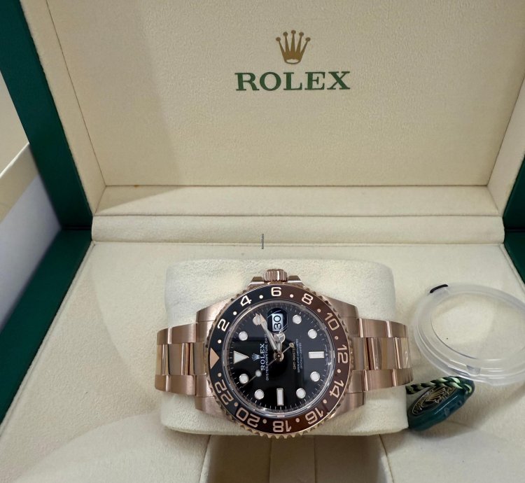 Rolex Gmt-master Ii New 2022 Rootbeer Full Rose Gold