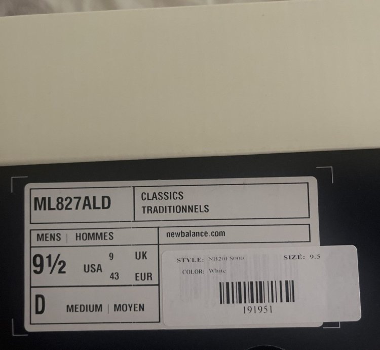 New Balance Aime Leon Dore 827 Abzorb