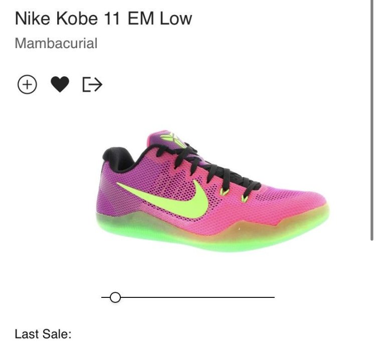 Nike Kobe 11 Mambacurial Size 8 Us Mens