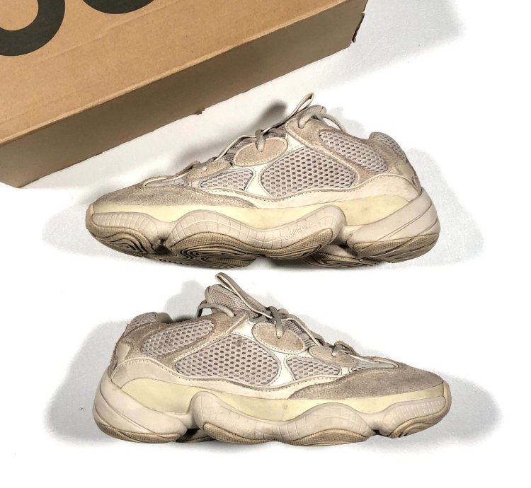 Adidas Yeezy 500 Blush Sneakers Shoes Size 10 Pre Owned