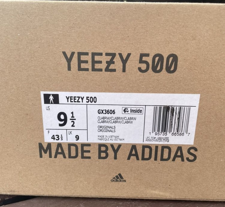 Adidas Yeezy 500 Clay Brown - Size 9 5