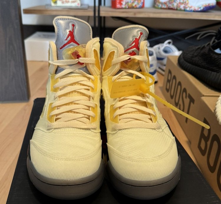Off-white Jordan 5 Retro Sail