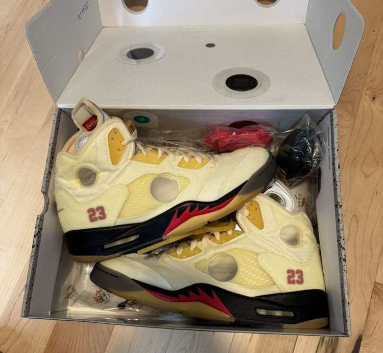Off-white Jordan 5 Retro Sail