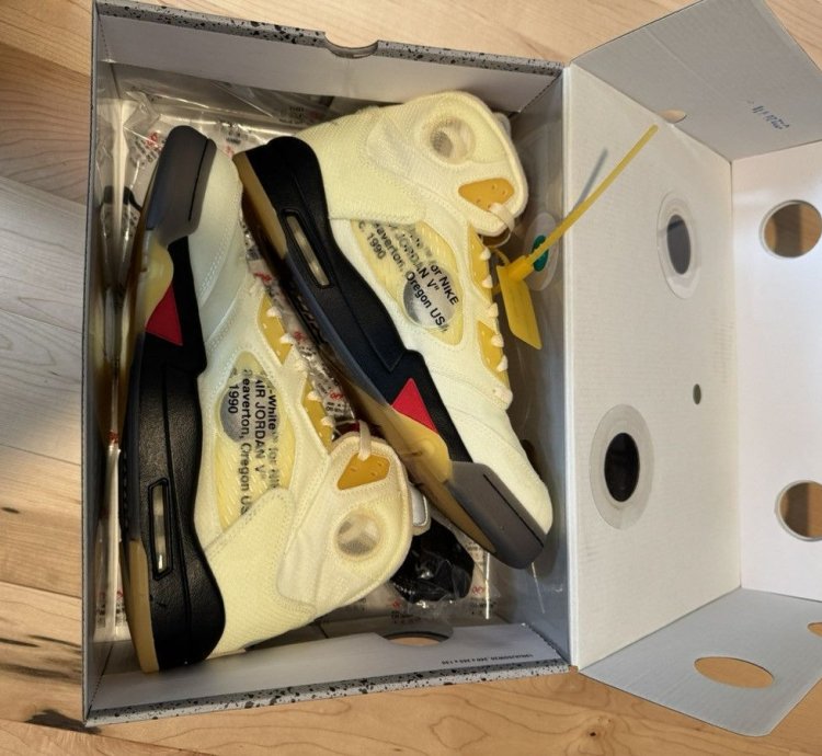 Off-white Jordan 5 Retro Sail