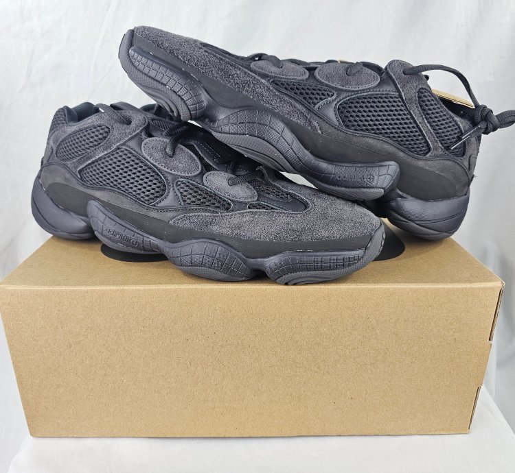 Adidas Yeezy 500 Utility Black By Kanye Men Size 13 5 Us