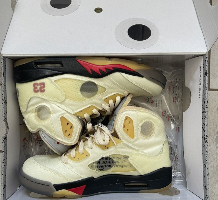 Off-white Jordan 5 Sail Size 10