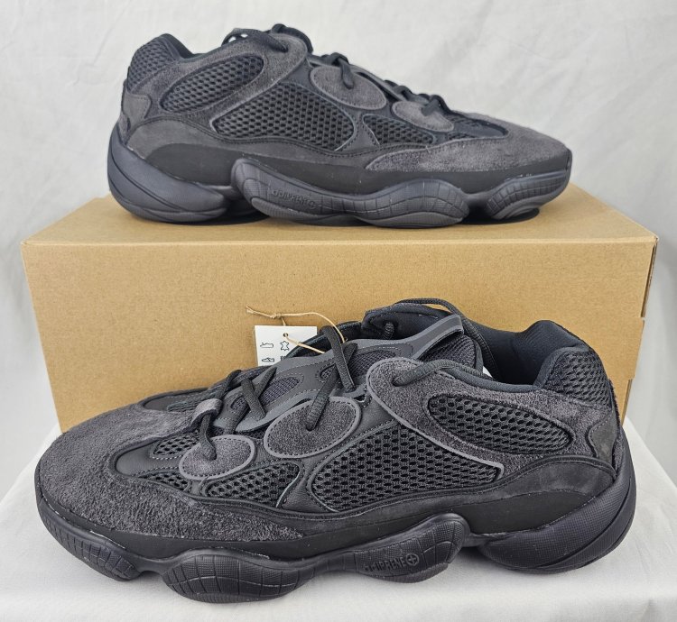 Adidas Yeezy 500 Utility Black By Kanye Men Size 13 5 Us