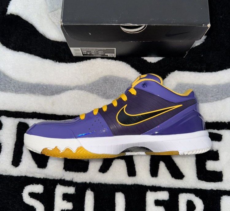 Nike Kobe 4 Protro Undefeated Lakers size 10
