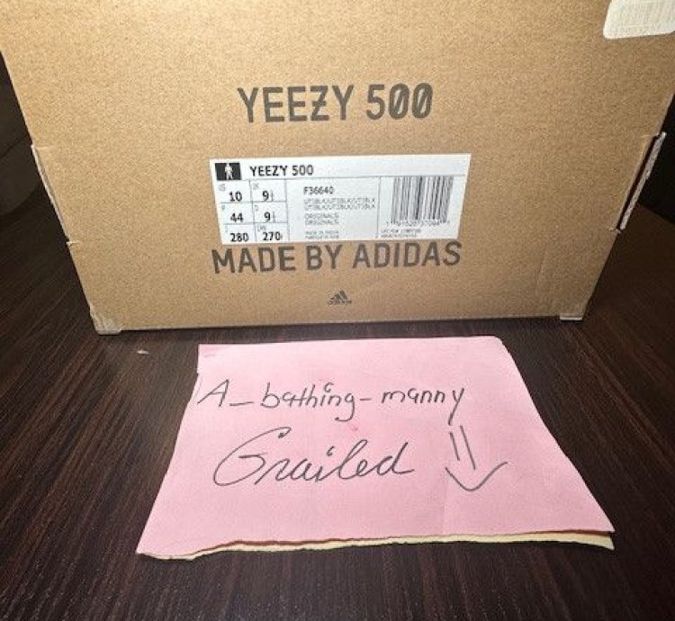 Adidas Yeezy 500 Utility Black Size 10