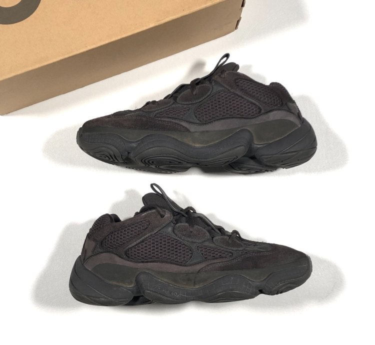 Adidas Yeezy 500 Utility Black Sneakers Shoes Pre Owned