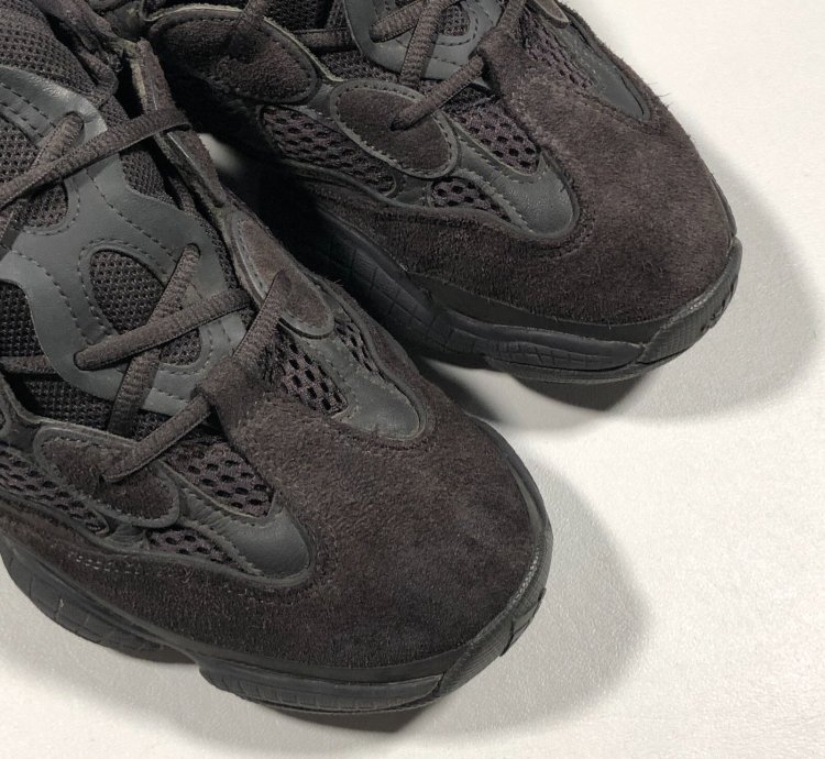 Adidas Yeezy 500 Utility Black Sneakers Shoes Pre Owned