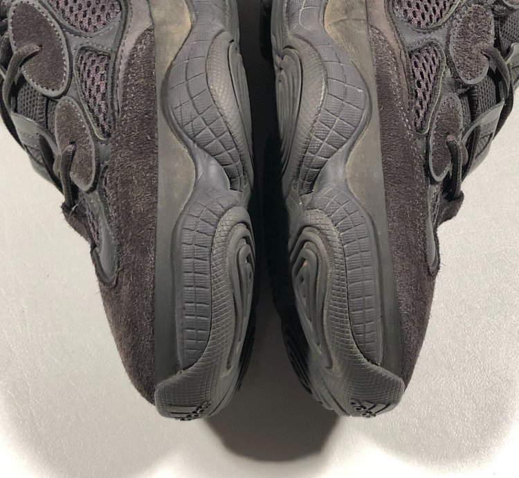 Adidas Yeezy 500 Utility Black Sneakers Shoes Pre Owned