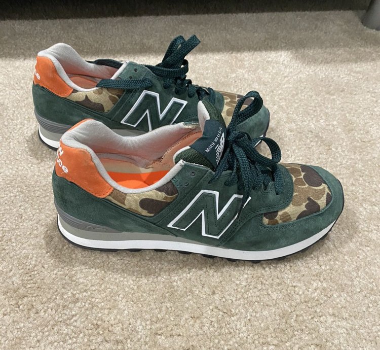 New Balance Ball And Buck Us574m1 - Mnt Green Camo Us10