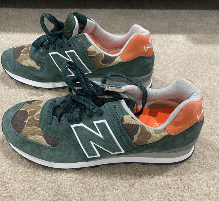 New Balance Ball And Buck Us574m1 - Mnt Green Camo Us10