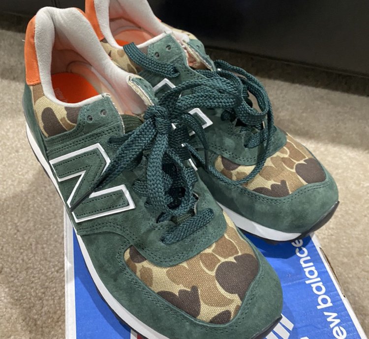 New Balance Ball And Buck Us574m1 - Mnt Green Camo Us10