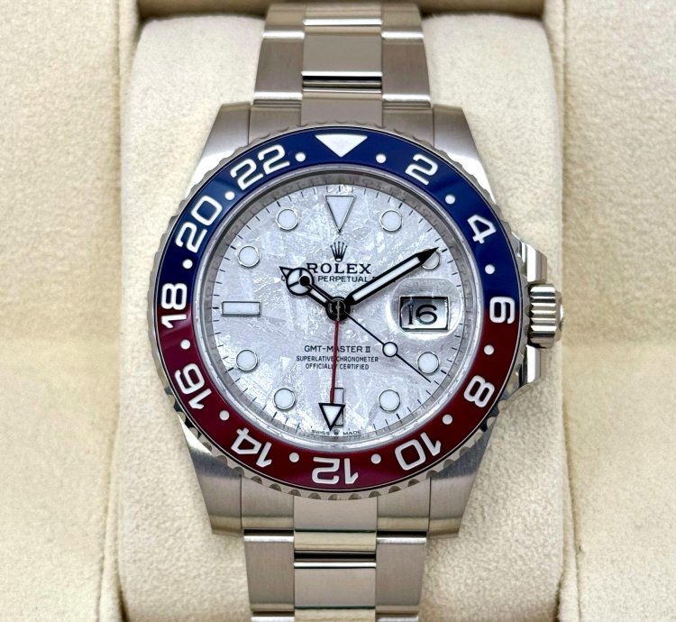 Rolex Gmt-master Ii New 2025 Gmt-master Ii Pepsi 40mm 126719blro White Gold Meteorite Dial