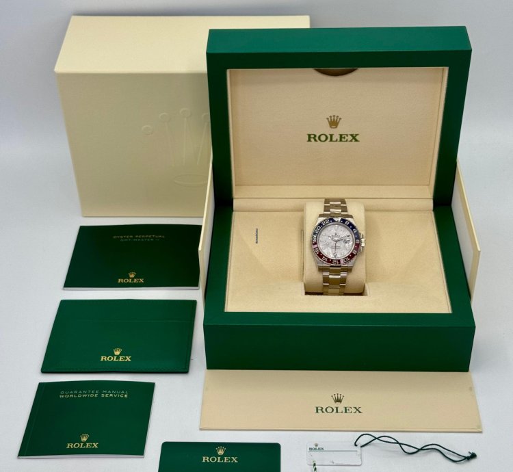 Rolex Gmt-master Ii New 2025 Gmt-master Ii Pepsi 40mm 126719blro White Gold Meteorite Dial
