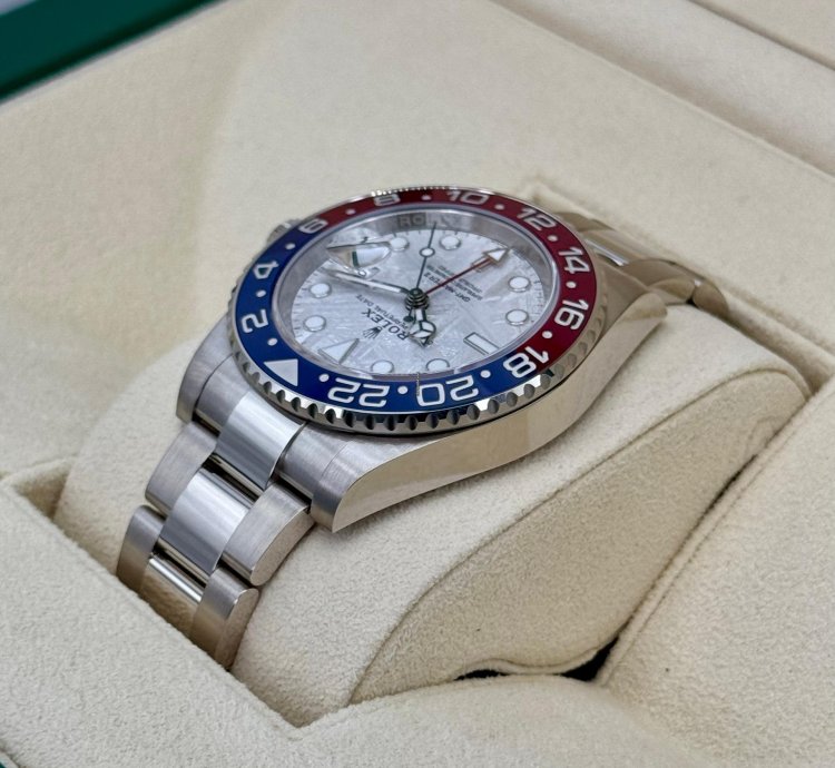 Rolex Gmt-master Ii New 2025 Gmt-master Ii Pepsi 40mm 126719blro White Gold Meteorite Dial