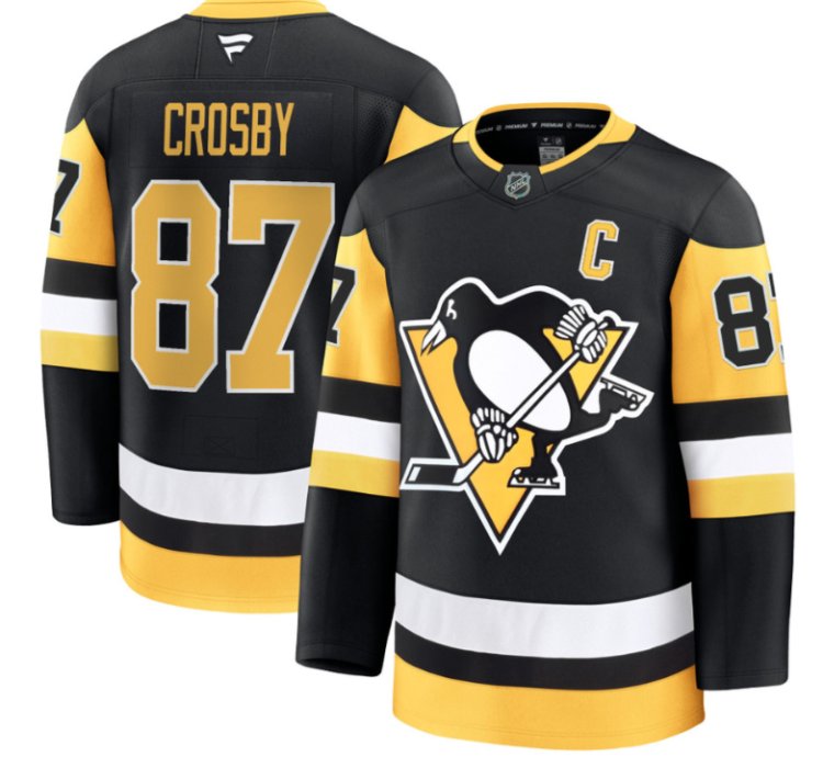 Sidney Crosby Jersey 87 Pittsburgh Penguins 2025 Premium All Stitched
