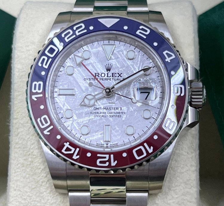Rolex Gmt-master Ii New Gmt-master Ii 126719blro Meteorite White Gold
