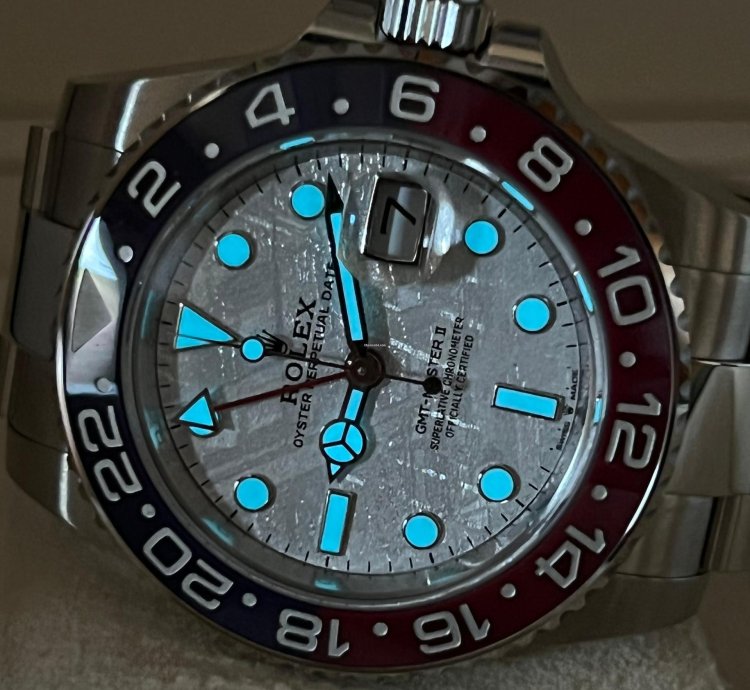 Rolex Gmt-master Ii New Gmt-master Ii 126719blro Meteorite White Gold
