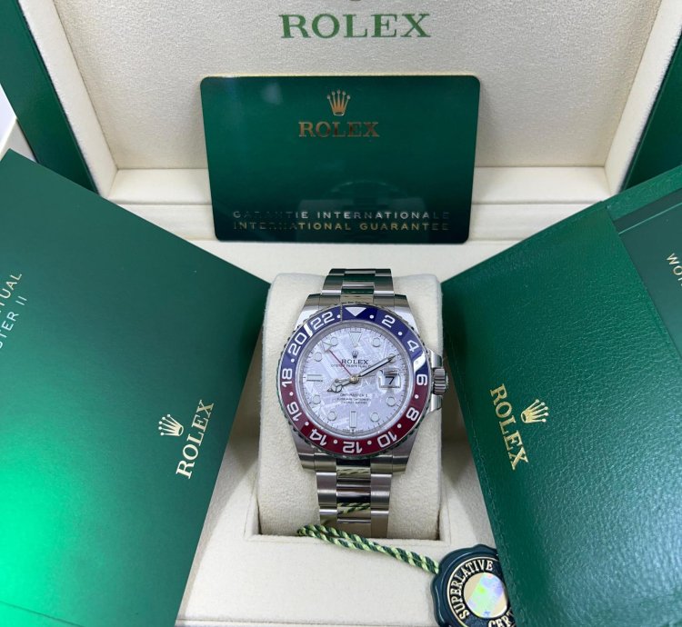 Rolex Gmt-master Ii New Gmt-master Ii 126719blro Meteorite White Gold