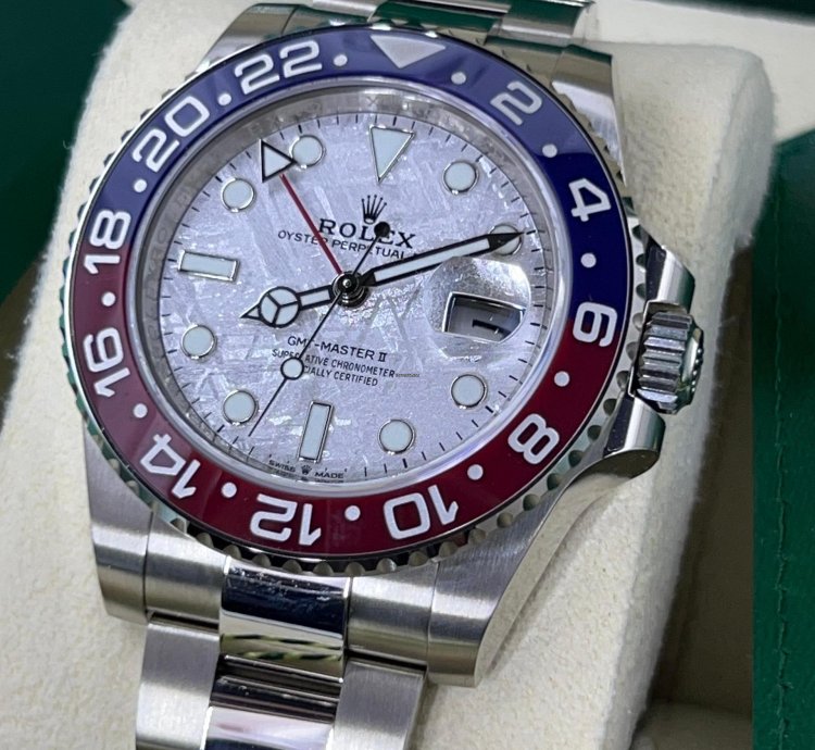 Rolex Gmt-master Ii New Gmt-master Ii 126719blro Meteorite White Gold