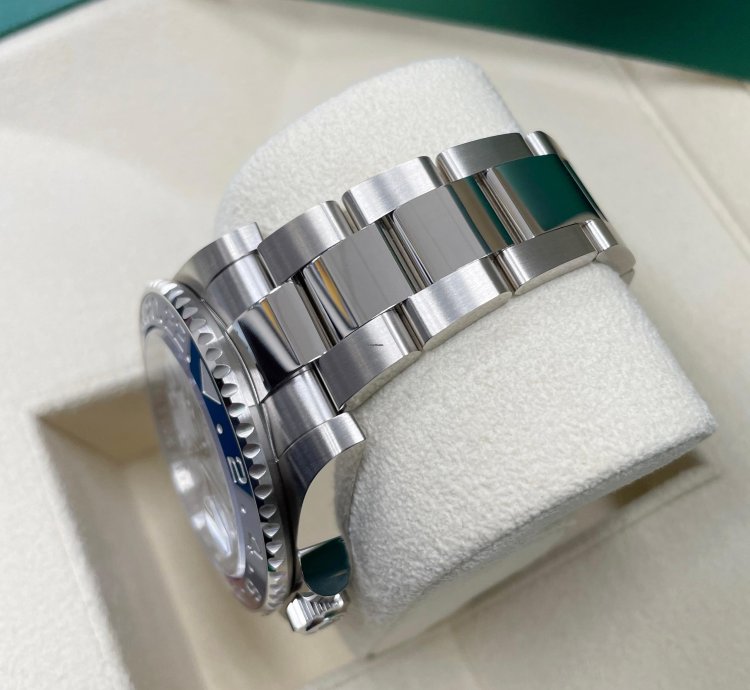 Rolex Gmt-master Ii New Gmt-master Ii 40mm 126719 White Gold Pepsi Bezel Meteorite Dial Oyster Bracelet