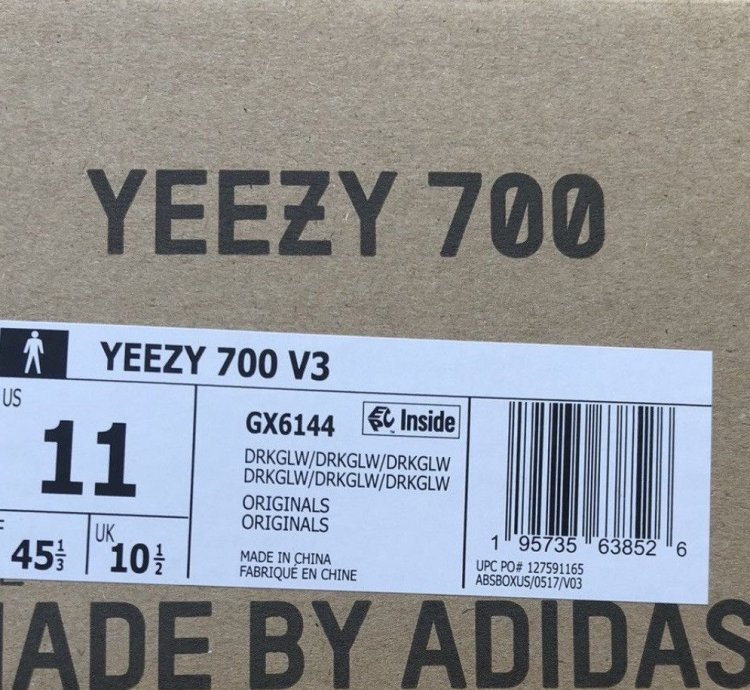 Adidas Yeezy 700 V3 Dark Glow