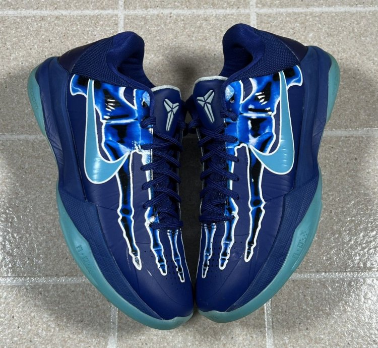Nike Kobe 5 Protro -ray Size 8 5 Blue Basketball Shoes
