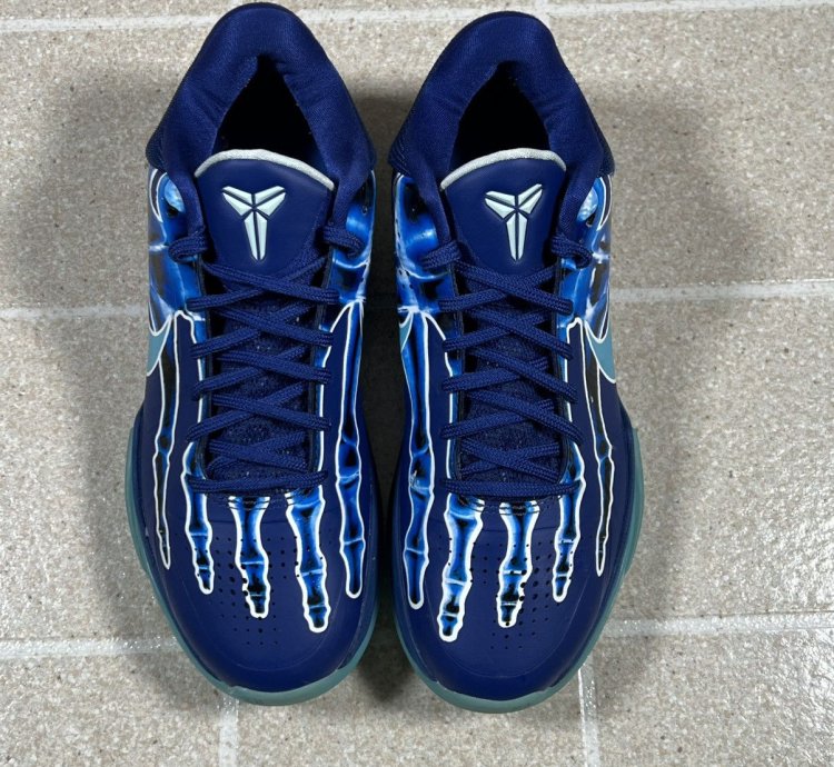 Nike Kobe 5 Protro -ray Size 8 5 Blue Basketball Shoes