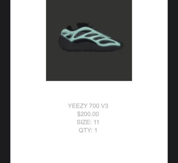 Adidas Yeezy 700 V3 Dark Glow