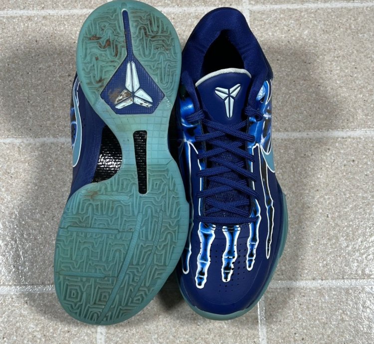 Nike Kobe 5 Protro -ray Size 8 5 Blue Basketball Shoes