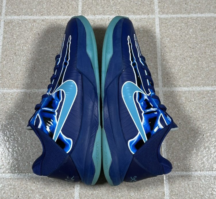Nike Kobe 5 Protro -ray Size 8 5 Blue Basketball Shoes