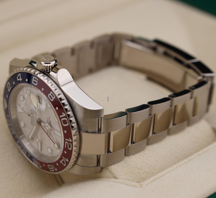 Rolex Gmt-master Ii New Gmt-master Ii Pepsi Meteorite White Gold 126719blro New