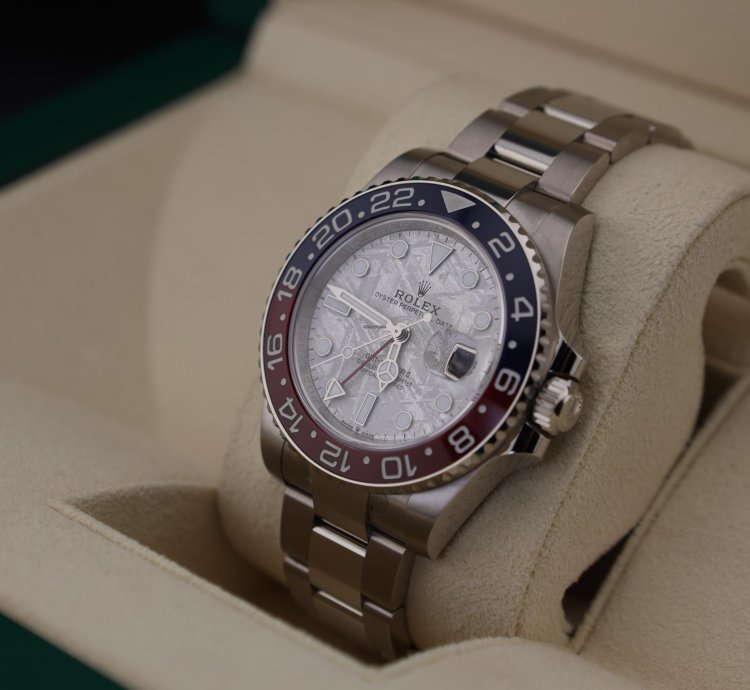 Rolex Gmt-master Ii New Gmt-master Ii Pepsi Meteorite White Gold 126719blro New