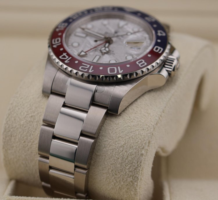 Rolex Gmt-master Ii New Gmt-master Ii Pepsi Meteorite White Gold 126719blro New