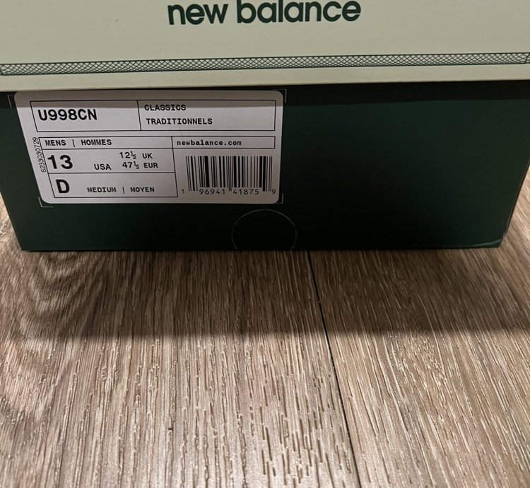 New Balance Concepts 998 -note
