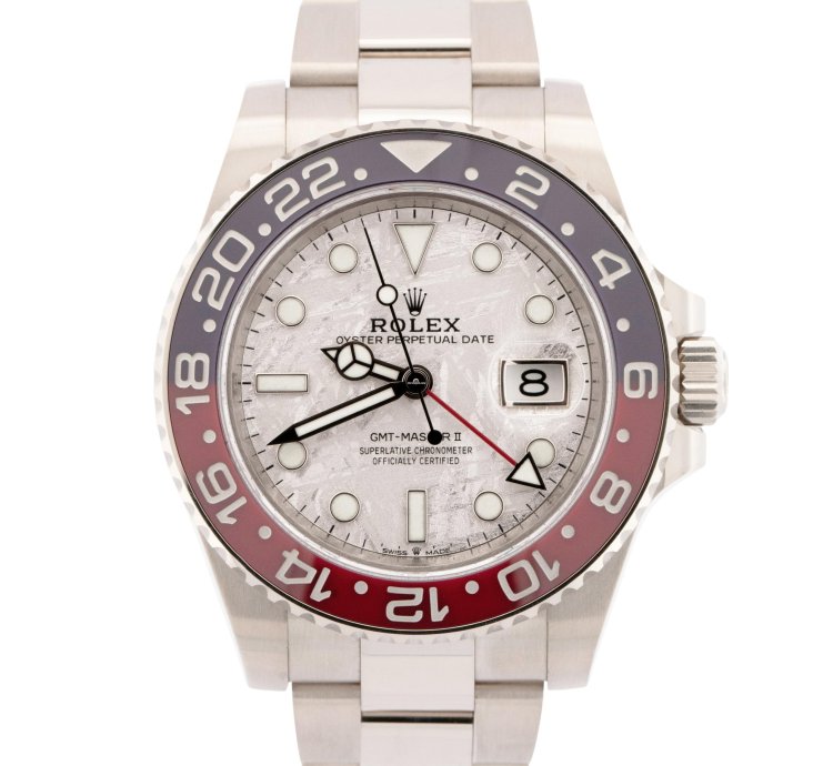 Rolex Gmt-master Ii New Papers Rolex Gmt-master Ii Meteorite Pepsi White Gold 126719 Blro Box