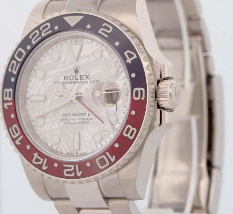 Rolex Gmt-master Ii New Papers Rolex Gmt-master Ii Meteorite Pepsi White Gold 126719 Blro Box